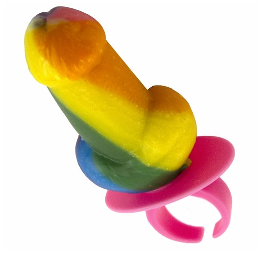 rainbow pecker ring pop | wicked favors