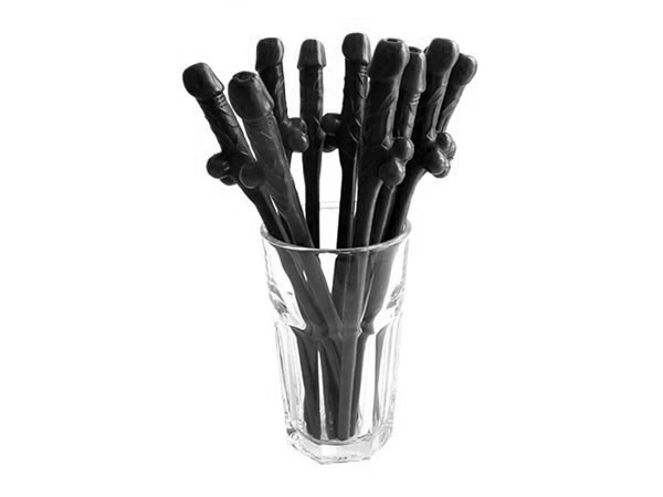 black willy straws