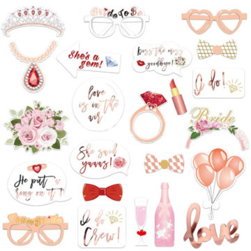 wicked favors - she said yaaaas! Bridal Shower Photo Props [23pc]